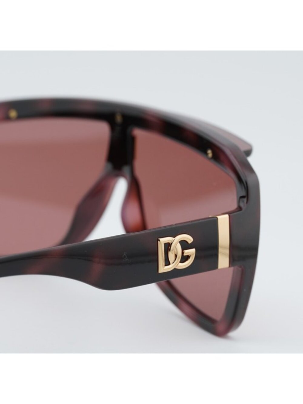 Dolce & Gabbana DG6205 347669 Sunglasses Havana Square Frame, Dark Violet Lenses - Picture 5 of 10